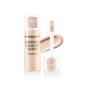 Šķidrā grima bāze Dermacol Infinity Healthy Glow, SPF 10, 01 fair, 20 g
