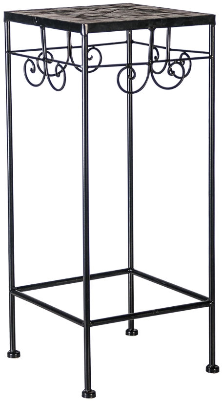 Lillepostament Home4you, 25 cm x 25 cm, 60 cm, metall