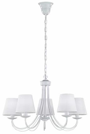 Lustra griesti Trio Cortez 110600531, E14, 5 x 28 W, balta krās. / balta krās.