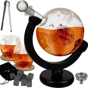 Viskiklaaside komplekt Malatec Globe 22553, klaas, 17 tk