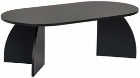 Kohvilaud Nordure Melina, must v., 60 cm x 120 cm x 40 cm