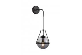 Šviestuvas sieninis GTV Drop 4 7325, E27, 1 x 40 W, juoda sp. / juoda sp.