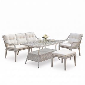Комплект мебели для улицы Kalune Design Hisar, бежевый цв., 1-5 места