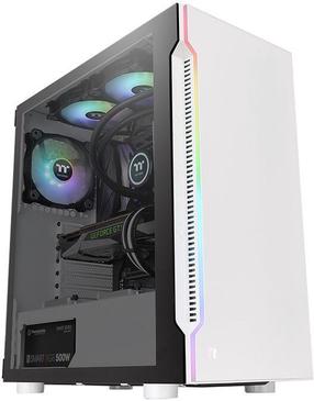 Корпус компьютера Thermaltake H200 TG Snow RGB Midi Tower White, белый цв.