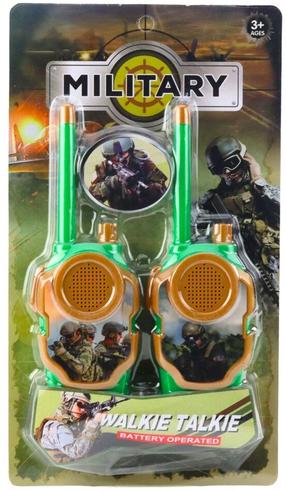 Rinkinys vaidmenų žaidimui, racijos Lean Toys Military, žalia sp./oranžinė sp.