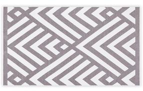 Пляжное полотенце Foutastic Geometric 581CAN1910, белый цв./серый цв., 180 см x 100 см