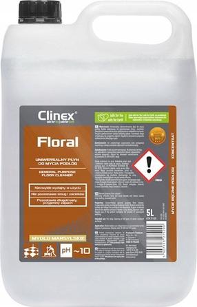 Grīdas mazgāšanas līdzeklis Clinex Floral, dažādu veidu grīdām/universāls, 5 l