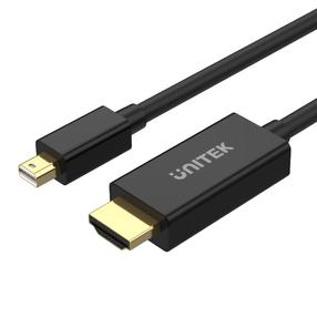 Kabelis Unitek V1152A Mini DisplayPort male, HDMI male, 2 m, juoda sp.
