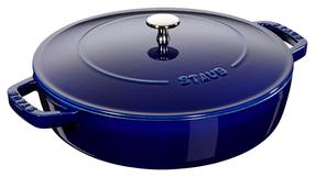 Cepšanas panna ar vāku Zwilling Staub 40511-476-0, Ø 28 cm, čuguns, zila krās.