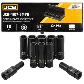 Trieciena galviņu komplekts JCB 4107-5MPB, 1/2"