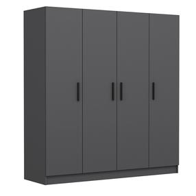 Шкаф Kalune Design Kale 4974, антрацитовый цв., 52 см x 180 см x 190 см