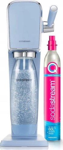  Prekė su pažeista pakuote. Gazuotų gėrimų gaminimo aparatas SodaStream Art Blue, žydra sp.
