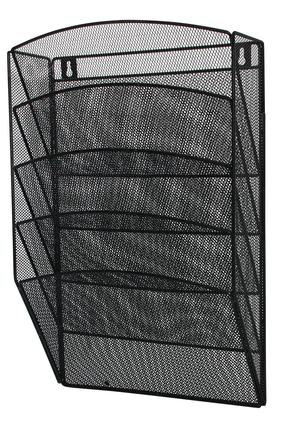 Dokumentų lentynėlė Q-Connect Set Of 5 Wall Mounted Shelves KF04726, juoda sp.