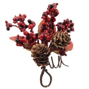 Mākslīgais zars Christmas Touch, sarkana krās., 12 cm