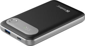 Lādētājs-akumulators (Power bank) Sandberg Travel 421-16, 10000 mAh, 20 W, melna krās.