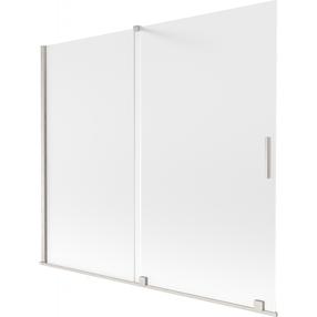 Dušo sienelė Mexen Velar, 180 cm x 150 cm, skaidri sp./matinio nikelio sp./matinis