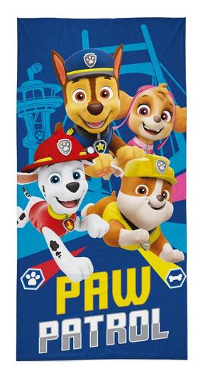  Vaikiškas rankšluostis Paw Patrol RD-136, mėlyna sp./geltona sp., 140 cm x 70 cm