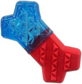 Игрушка для собаки, кость Placek Dual bone, 13.5 см, синий цв./красный цв.