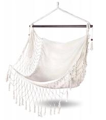 Sėdimas hamakas Vigo Hanging Boho, balta sp.