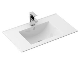 Vonios praustuvas Rea Dafne 75, keramika, 76 cm x 46.5 cm x 18 cm, balta sp.