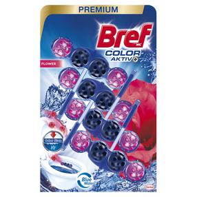 WC valiklis - gaiviklis Bref Color Aktiv Flower, 200 g, 4 vnt.