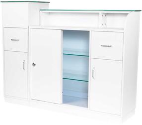 Registratuurilaud ActivEshop Gabbiano, 137 cm x 35 cm, 109 cm, valge v.