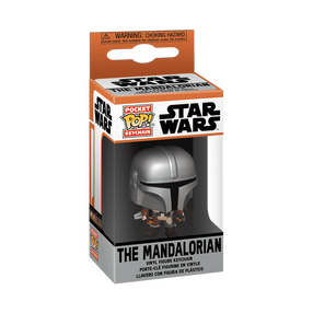 Брелок для ключей Funko POP! The Mandalorian, 10 см, серебристый цв.