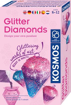 Kristalų auginimo rinkinys Kosmos Glitter Diamonds, įvairių spalvų