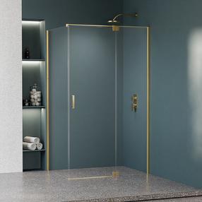 Dušikabiin Magnifity Versa, ristkülik, aluseta, 90 cm x 110 cm x 200 cm, gold bright v./karastatud