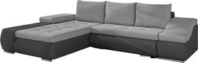 Kampinė sofa Ontario Soro 83, Soft 29, pilka sp./šviesiai pilka sp., kairinė, 200 x 296 cm x 88 cm