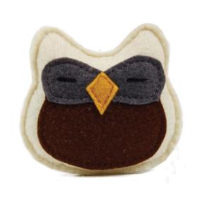 Minkštas žaislas katėms Barry King Owl 16023, ruda sp./smėlio sp., 8 cm