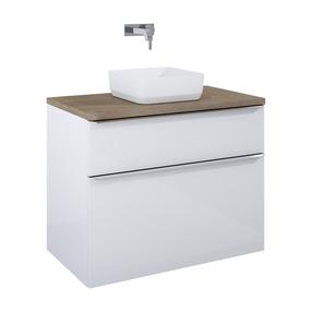 Vonios spintelė po praustuvu Elita Lofty 90 2DR, balta sp., 48.7 cm x 91 cm x 69.5 cm