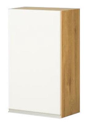 Viršutinė virtuvinė spintelė Bodzio Monia, balta, 45 cm x 31 cm x 72 cm