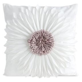 Dekoratīvs spilvena pārvalks Flores JA196-03, krēmkrāsa/rozā krās., 45 cm x 45 cm