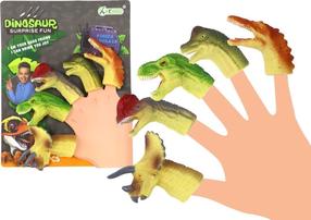 Attīstoša rotaļlieta, pirkstu lelles, dinozaurs Lean Toys Suprise, daudzkrāsaina, 5 gab.