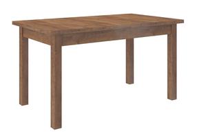 Valgomojo stalas išskleidžiamas ADRK Rodos 56, skaidri sp./ruda sp., 140 - 180 cm x 80 cm x 76 cm