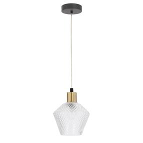 Šviestuvas kabinamas Candellux Lighting Greniko, E14, 1 x 40 W, skaidri sp. / aukso sp.