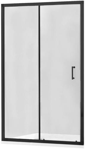 Dušo durys Mexen Apia 845-140-000-70-00, 140 cm x 190 cm, juoda sp./grūdintas