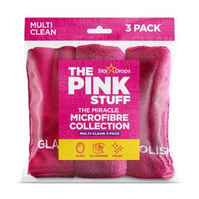 Тряпочка, универсальная The Pink Stuff, розовый цв., микрофибра, 3 шт.