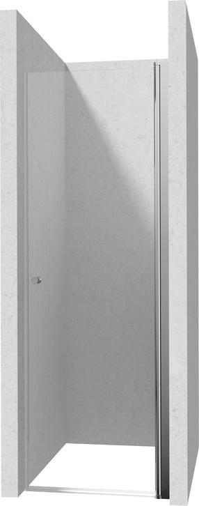 Двери для душа Deante Kerria Plus, 60 см x 200 см, прозрачный цв./хромовый цв./прозрачный