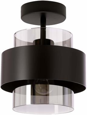 Lampa griesti Candellux Lighting Spiega 31-47106, E27, 1 x 60 W, caurspīdīga krās. / melna krās.