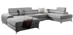 Kampinė sofa Lacante Gojo 4, pilka sp., dešininė, 202 x 354 cm x 92 cm