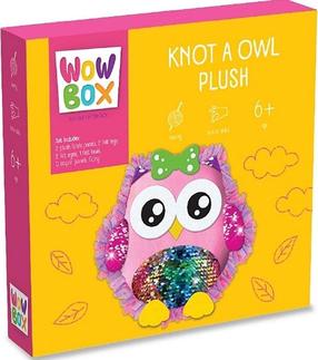 Kūrybos rinkinys, pagalvėlė, pelėda Tm Toys Wow Box, rožinė sp.