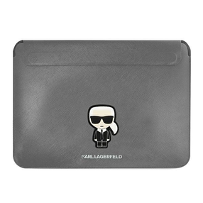 Nešiojamų kompiuterių dėklas Karl Lagerfeld, sidabro sp., 16"