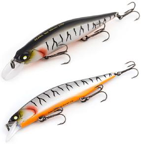Vobleris Akara Best Minnow 110SP A109, 11 cm, 17 g, sudraba krās./melna krās./oranža krās.