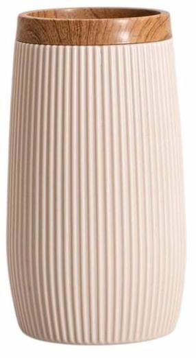 Vannas istabas glāze Homla Diall Basic 243755, bēša krās., 6.5 cm x 12 cm x 6.5 cm