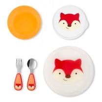 Indų komplektas Skip Hop Zoo Fox, 1 m., plastikas, balta sp./raudona sp.