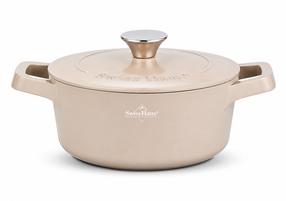 Puodas Swiss Haus Zurich Luxury SH-ZC20BE, Ø20 cm, 2.5 l, smėlio sp.