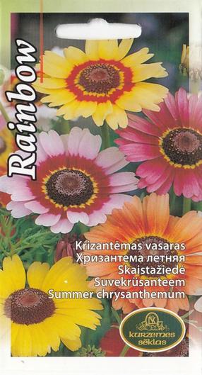 Семена хризантемы/однолетние Summer Rainbow, 1 г