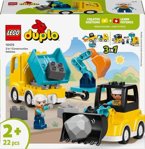 Konstruktor LEGO® DUPLO® Town Kolm ühes ehitusmasinad 10475, 22tk